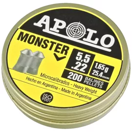 Apolo Monster .22/5.52mm AirGun Pellets, 200 psc 1.65g/25.4gr (19931-2)