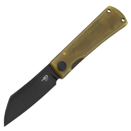 Bestech Bruv Bronze Titanium/Ultem, Black Stonewashed M390 by Galovic Design knife (BT2401C)