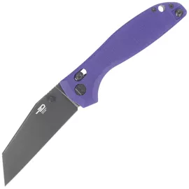 Bestech Liger Knife Purple G10, Black Stonewashed D2 by Keanu Alfaro (BG61E)