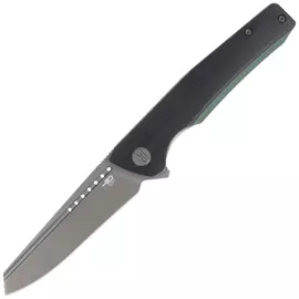 Bestech Slyther Knife Black/Green G10, Grey Titanized 14C28N (BG51D)