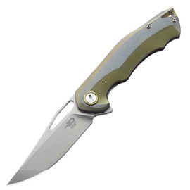 Bestech Tercel Knife Retro Gold Titanium, Stonewashed CPM S35VN (BT1708A)