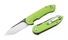 Bestech Torpedo Fluorescent Green G10, Black Stonewashed / Satin D2 knife (BG17C-2)