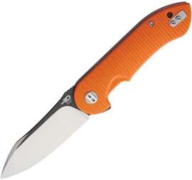 Bestech Torpedo Knife Orange G10, Black Stonewashed/Satin D2 (BG17D-2)