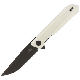 Bestechman Knife Dundee White G10, Grey Titanized D2 by Ostap Hel (BMK01I)