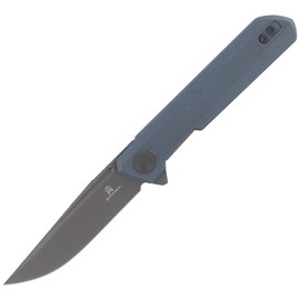 Bestechman Knife Mini Dundee Grey G10, Grey DLC D2 by Ostap Hel (BMK03F)