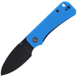 CIVIVI Knife Baby Banter Blue G10, Black Stonewashed by Ben Petersen (C19068S-3)