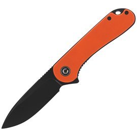 CIVIVI Knife Elementum Flipper Orange G10, Black Stonewashed (C907Y)