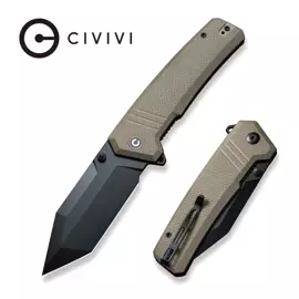 Civivi Knife Bhaltair Tan Coarse G10, Black 14C28N (C23024-2)