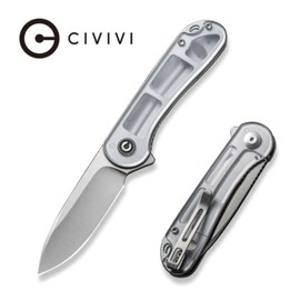 Civivi Knife Elementum Flipper Polished Lexan, Satin D2 (C907A-7)