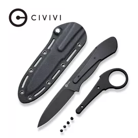 Civivi Knife Varius Black G10, Black Stonewashed D2 by Allen Elishewitz (C22009D-1)