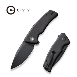 Civivi Regulatron Black G10, Black Stonewashed Nitro-V Knife (C23006-1)