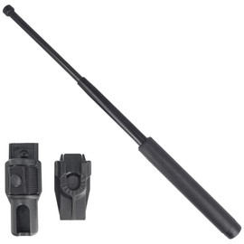 ESP hardened expandable baton 18'' leather-imitation grip (ExB 18HL-BK BH-54HL)