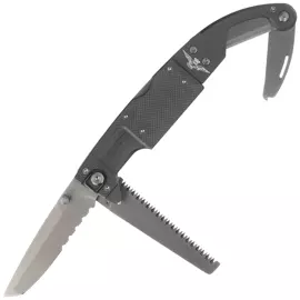 FOX Aeronautica Militare G10 / Aluminium, Black PVD N690Co rescue knife (FX-026900)