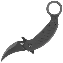 FOX Knife Pikal Black G10, Black Idroglider N690Co by Giuliano Ron (FX-826)