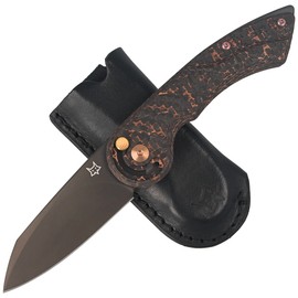 FOX Radius Carbon Fiber/Copper, Black PVD M390 by Denis Simonutti knife (FX-550 CFB)