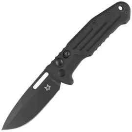 Fox New Smarty SP Black Aluminum, PVD N690Co by Stefano De Lorenzi Automatic Knife (FX-503SP B)