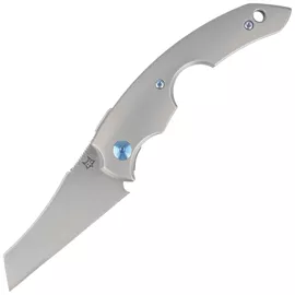 Fox Virtus Gray Titanium Folding and Cigar Knife, Satin Becut (FX-541 TI)