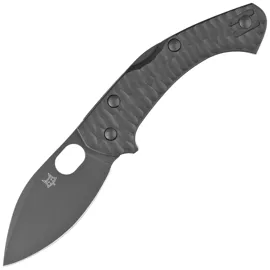 Fox Zero 2.0 Desert Warrior Black FRN, Black Top Shield Becut by Jens Ansø Knife (FX-311 B)