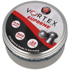 HatsanUSA Vortex Supreme .22/5.53mm Airgun Pellets, 0.95g/14.66gr (92105530005HT)