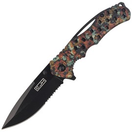 Herbertz CJH Camo/Black ABS Knife, Black Blade 420 (44009)