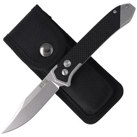 Herbertz Selektion Automatic Knife Black G10, Stonewashed (53040)