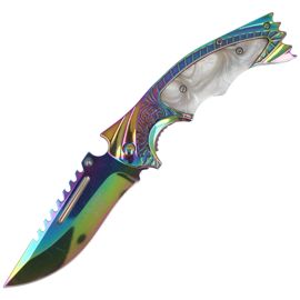 Knife Herbertz Solingen Rainbow Clip Point Folder (567312)