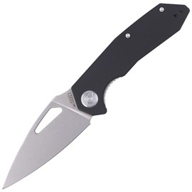 Kubey Knife Coeus Black G10, Bead Blasted D2 (KU122A)