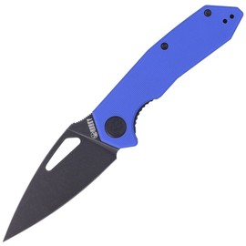 Kubey Knife Coeus Blue G10, Dark Stonewashed D2 (KU122G)