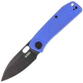 Kubey Knife Hyde, Blue G10, Dark Stonewashed 14C28N by Colin Maisonpierre (KU2104E)