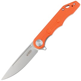 Kubey Knife Mizo Orange G10, Bead Blast AUS-10 by Tiguass (KU312I)