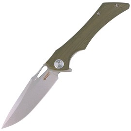 Kubey Knife Raven OD Green G10, Satin AUS-10 by Jelly Jerry (KB245B)