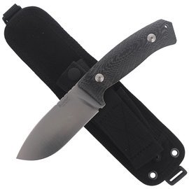 LionSteel Bushcraft Micarta Black / Fixed Satin Blade (M3 MI)