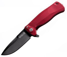 LionSteel SR22A Red Aluminum, Black Sleipner by Molletta (SR22A RB)