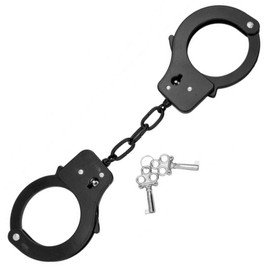 MFH Chain-Link Handcuffs, Steel, Black (29313)