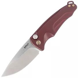 Medford Smooth Criminal Auto Red Aluminum, Bronze HW/Clip, Tumbled S45VN by Greg Medford (MKA0394TQ-41AR-T1C1-Q4)