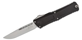 Microtech Combat Troodon S/E Gen III OTF Knife Black Aluminum, Stonewashed M390MK by Tony Marfione (1143-10)