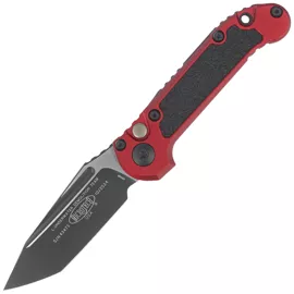 Microtech LUDT T/E Gen III Automatic Knife Merlot Aluminum/3M, Black M390MK by Tony Marfione (1136-1MR)