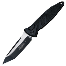 Microtech Socom Elite Auto T/E Automatic Knife Black Aluminium/3M, Tactical M390 by Tony Marfione (161A-1T)