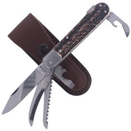 Mikov Fixir Hunting Folding Knife, Imit. Dear Stag (232-XH-5 KP)