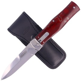 Mikov Predator Red Raffir, Mirror N690 Knife (241-BRa-1/KP Red)