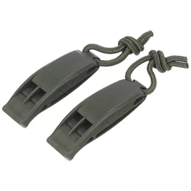 Mil-Tec Signaling Whistle Tactical MOLLE Olive – Set of 2 (16328601)