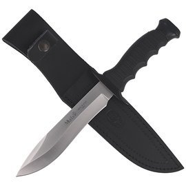 Muela 85-161 Black Rubber Knife, Satin 420H