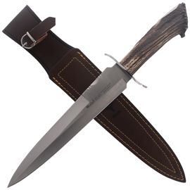 Muela Bear-24S Remate Crown Stag Knife, Satin X50CrMoV15