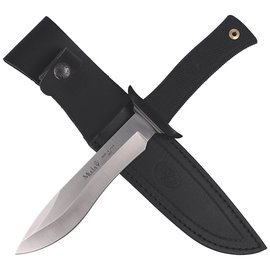 Muela Black Rubber, Satin 420H Knife (55-16)