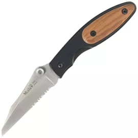 Muela KSC-7OL Black Aluminum/Olive Wood, Satin P/S 440C Knife