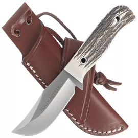 Muela Mustang-8A Knife Red Deer Stag, Satin X50CrMoV15