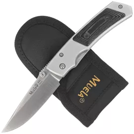 Muela PMC-7M Gray Aluminium / Black Micarta, Satin 440C knife