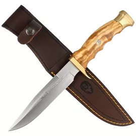 Muela Ranger-14OL Olive Wood, Satin X50CrMoV15 knife