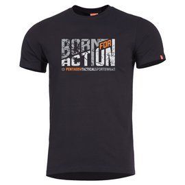 Pentagon Ageron Born for Action T-shirt, Black (K09012-BA-01)