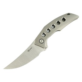 Reate Velocity Gray Titanium, Satin Elmax by Tashi Bharucha knife (TI.H.SAT)